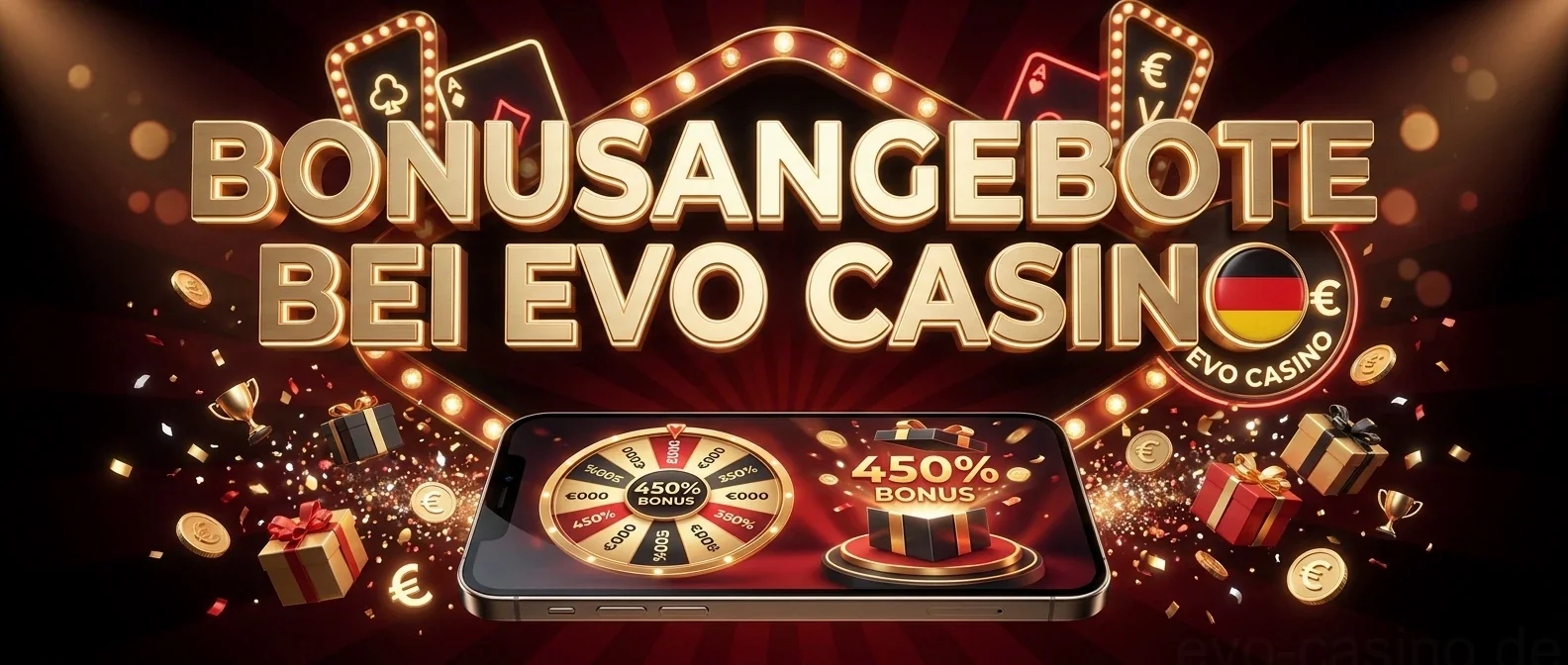 Bonusangebote bei Evo Casino